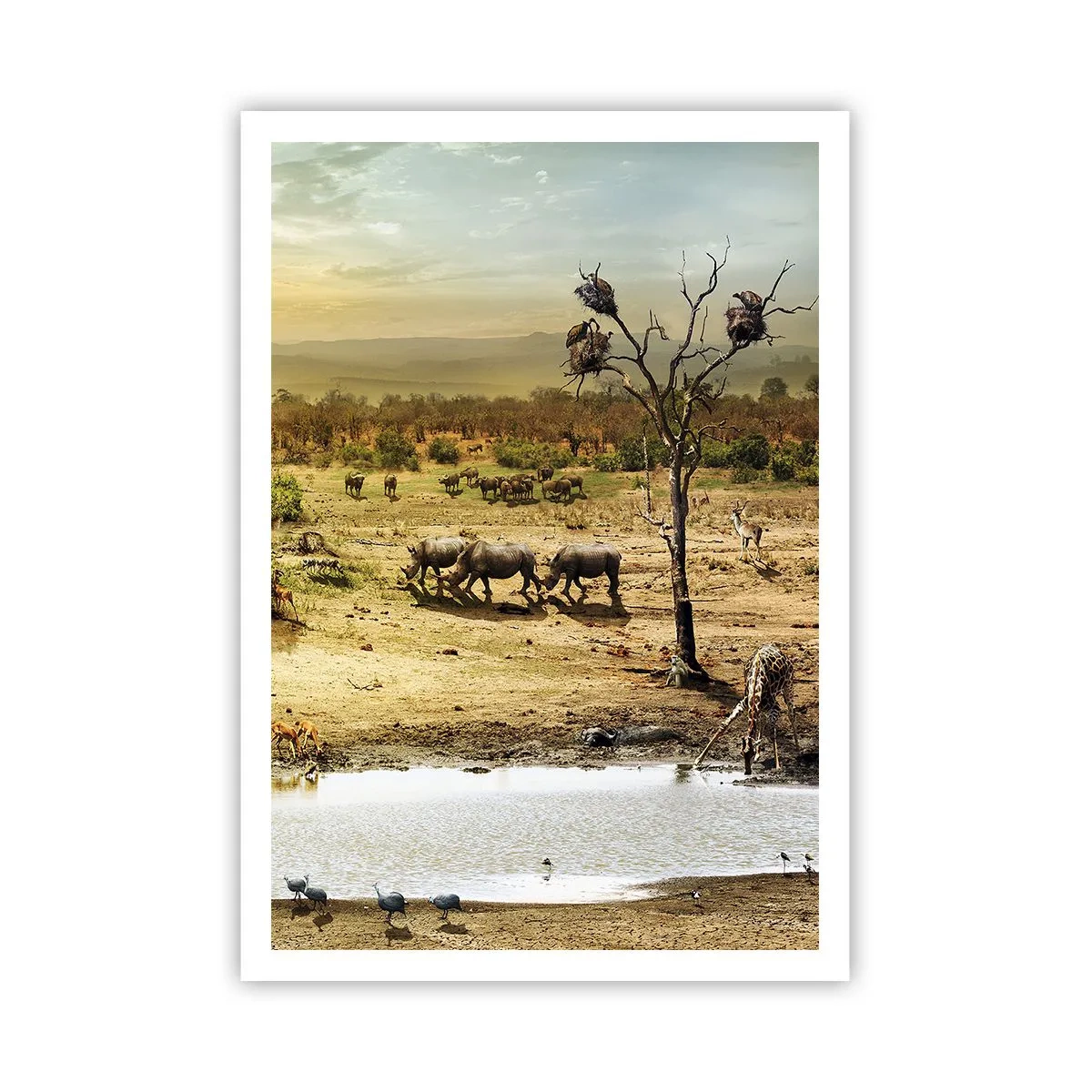 Poster - "Un fiume usciva da Eden…" - 70x100 cm