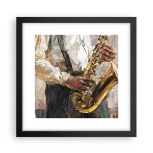 Poster in cornice nera - Tempo di assolo - 30x30 cm
