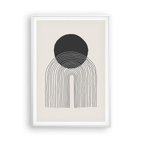 Poster in cornice bianca - Tremore e fiducia - 70x100 cm