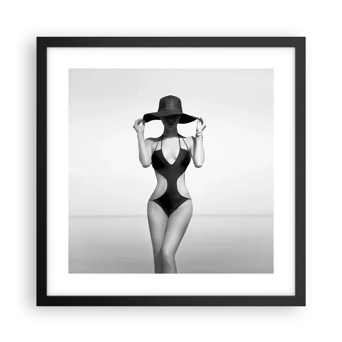 Poster in cornice nera - Il mio nome è Eleganza - 40x40 cm