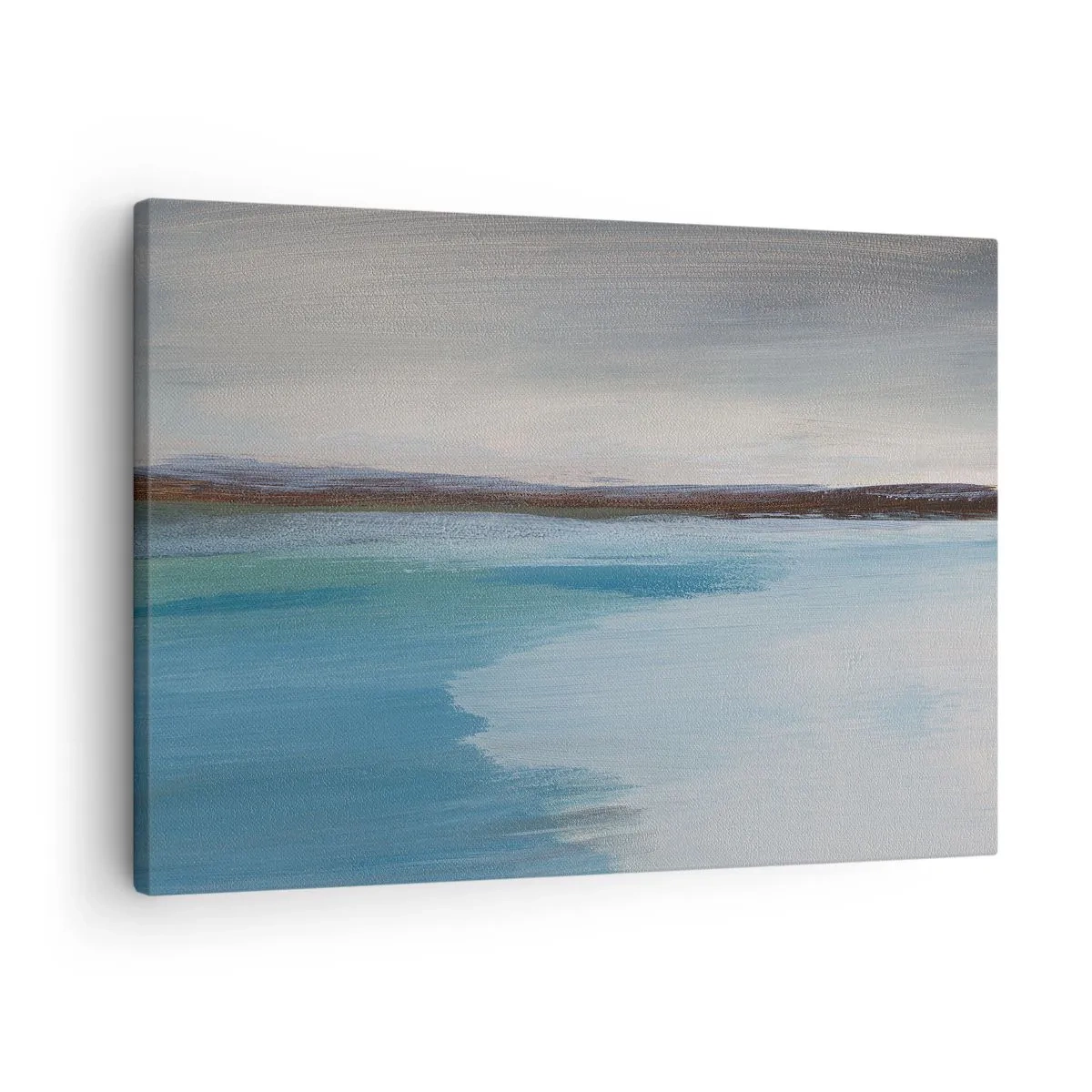 Quadro su tela - Stampe su Tela - Un paesaggio minimalista con linea di galleggiamento e orizzonte - 70x50cm - Paesaggio orizzontale - Decorazione murale moderna per soggiorno e camera da letto ARTTOR