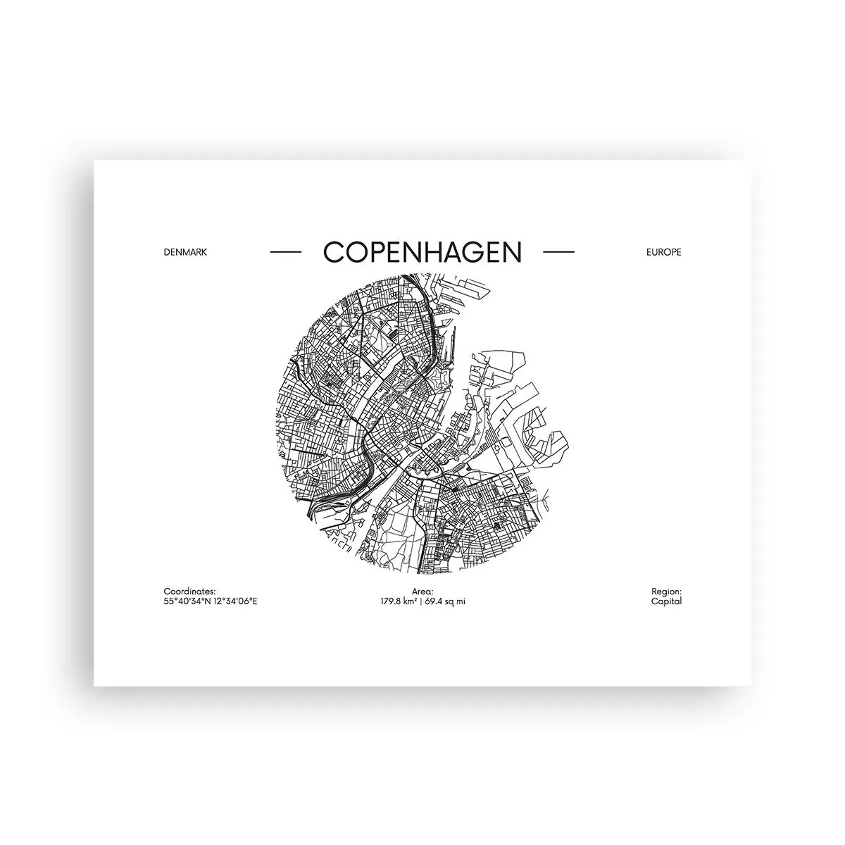 Poster - Anatomia di Copenaghen - 50x40 cm