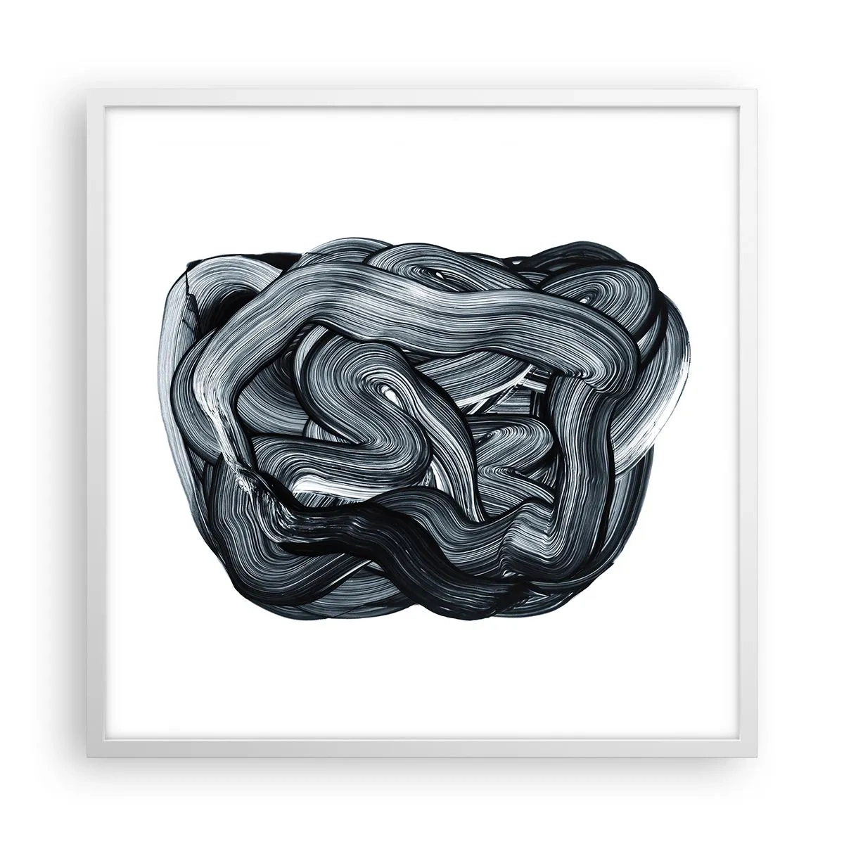 Poster in cornice bianca - Non è così semplice - 60x60 cm