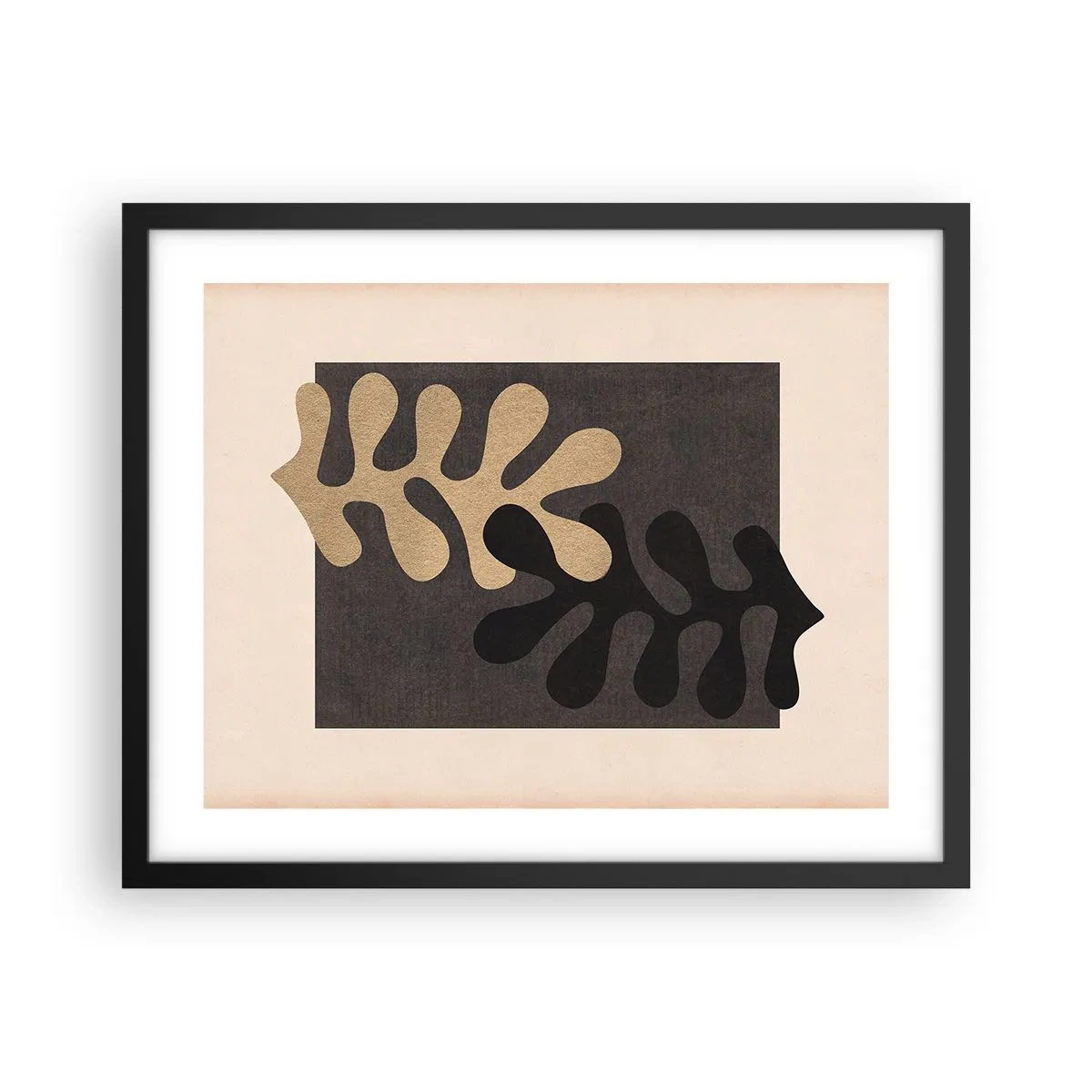 Poster in cornice nera - Assenza e completamento - 50x40 cm