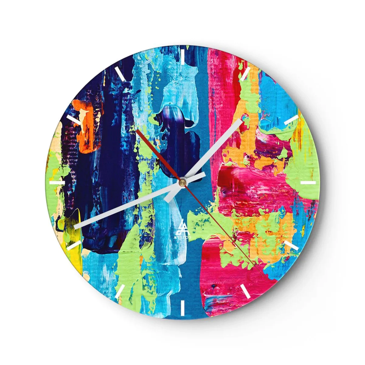 Orologio da parete - Orologio in Vetro - La vita è bella! - 40x40 cm