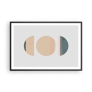Poster in cornice nera - Un cerchio dopo l'altro - 91x61 cm
