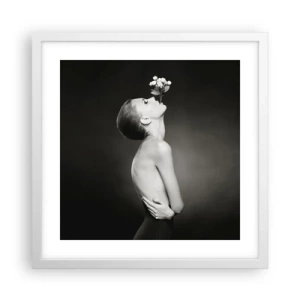 Poster in cornice bianca - Eleganza eccentrica - 40x40 cm