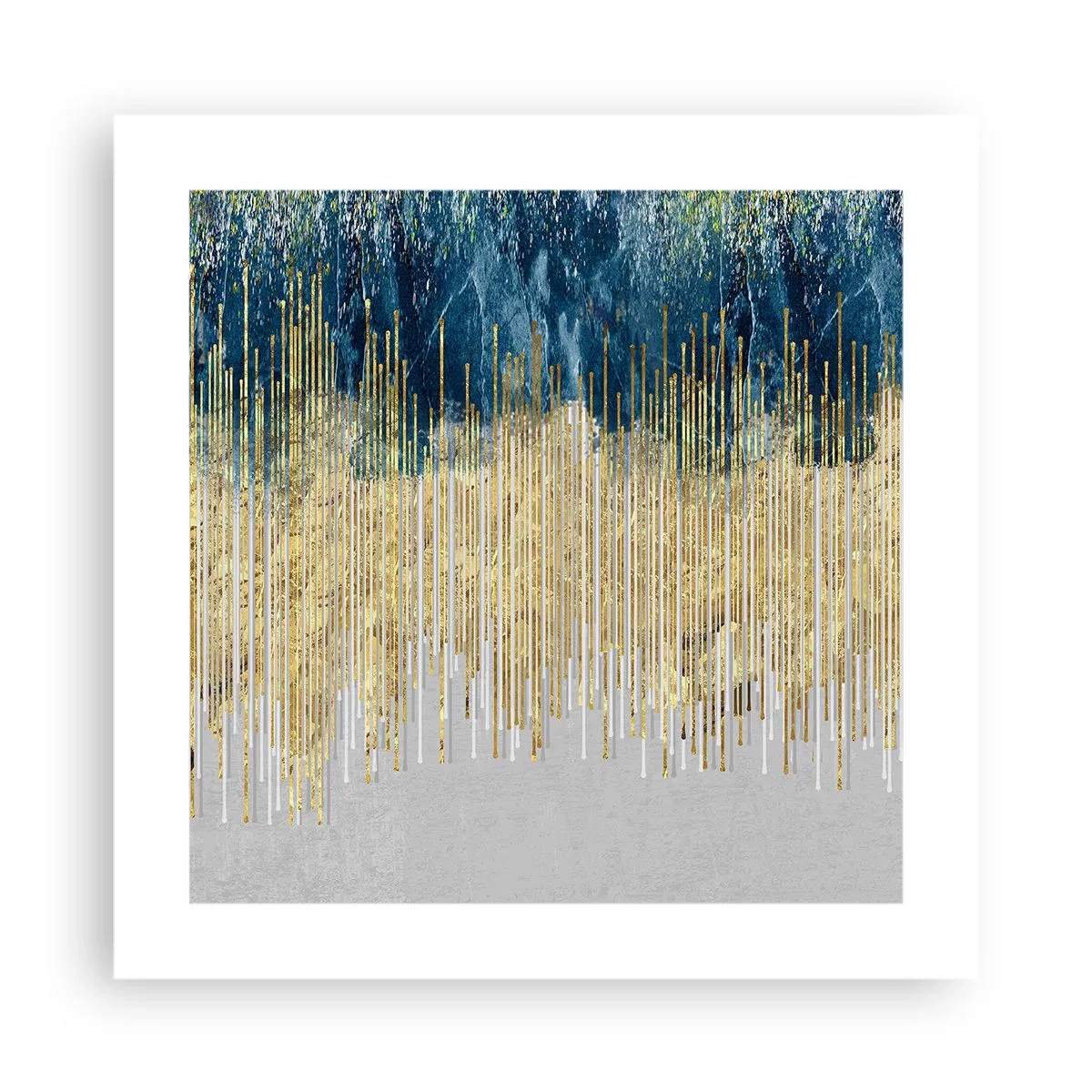 Poster - Confine dorato - 40x40 cm