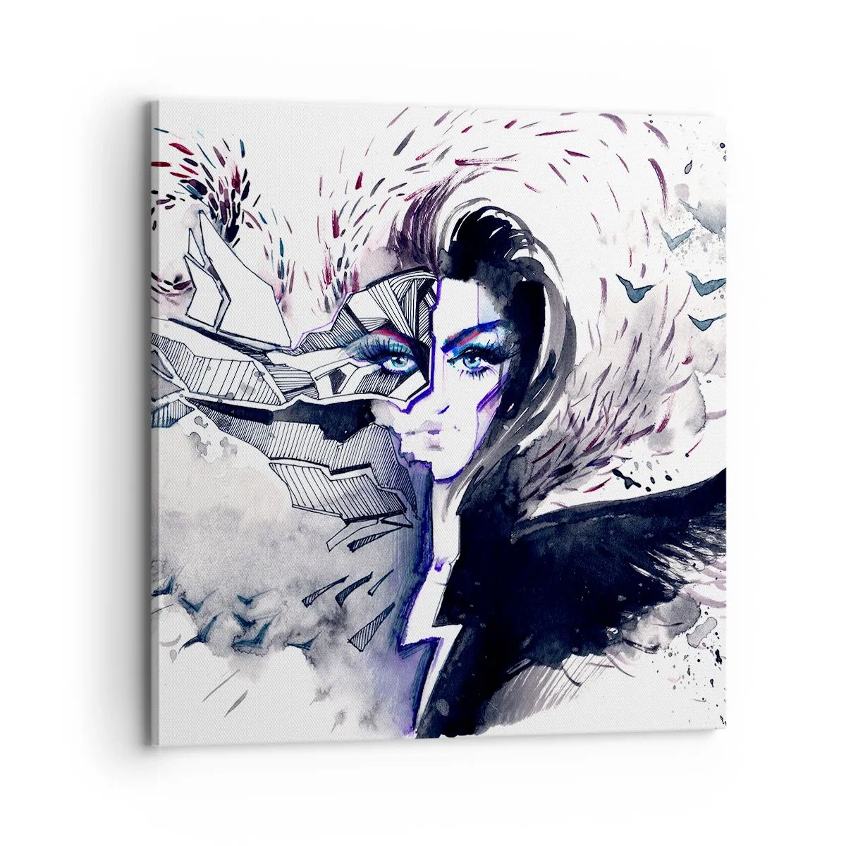 Quadro su tela - Stampe su Tela - Bella e demoniaca - 70x70 cm