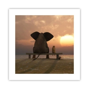 Poster - A volte bisogna tacere - 40x40 cm