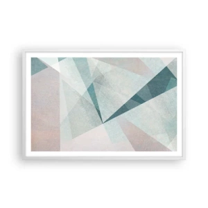 Poster in cornice bianca - Con calma ma dinamicamente - 91x61 cm