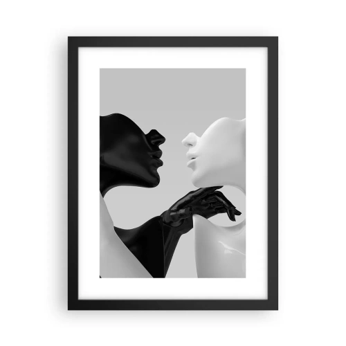 Poster in cornice nera - Desiderio - attrazione - 30x40 cm
