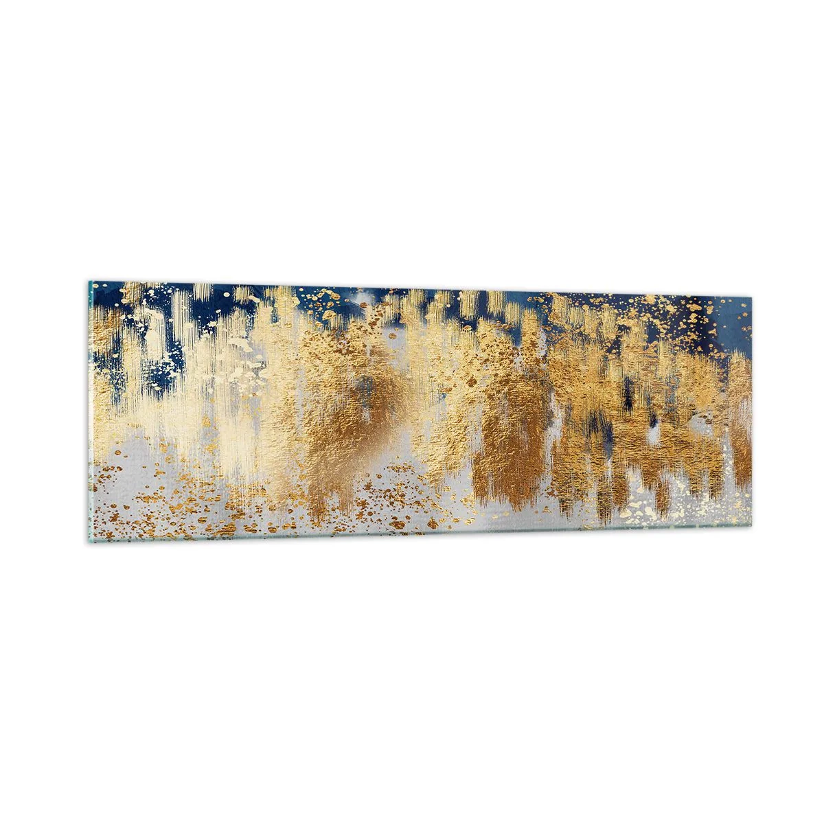 Quadro su vetro - Composizione moderna con bagliore - 90x30 cm
