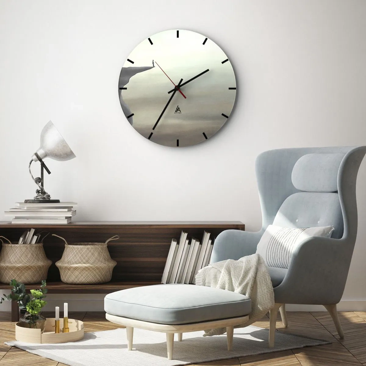 Orologio da parete - Orologio in Vetro - Certamente verso l'alto! - 30x30 cm