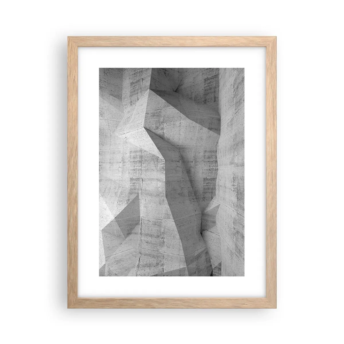 Poster in cornice rovere chiaro - Una vera sfida - 30x40 cm