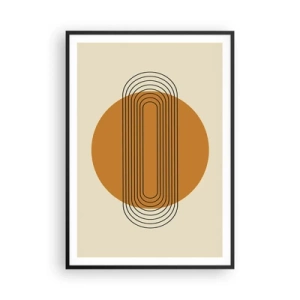 Poster in cornice nera - Piano perfetto - 70x100 cm