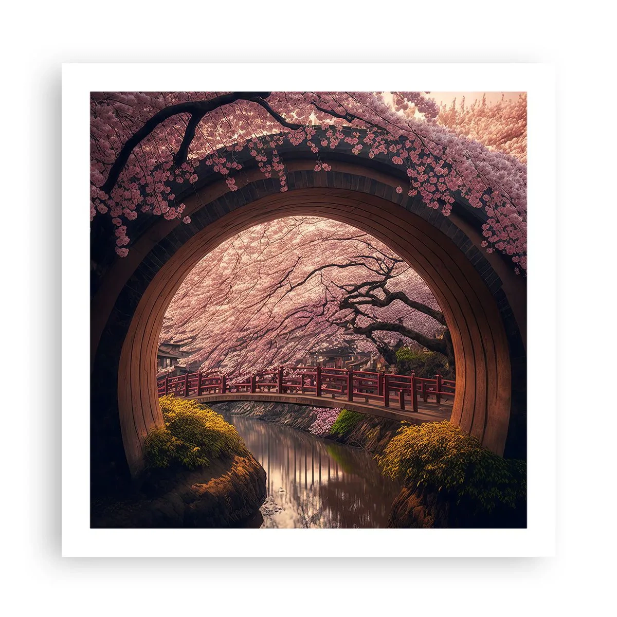 Poster - Primavera giapponese - 60x60 cm
