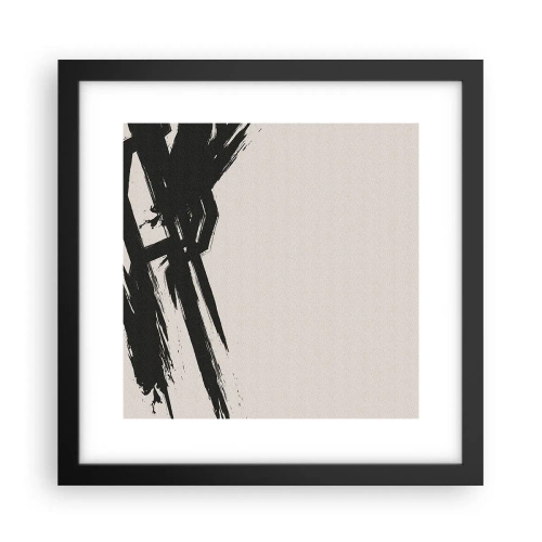 Poster in cornice nera - Corsa sfrenata - 30x30 cm