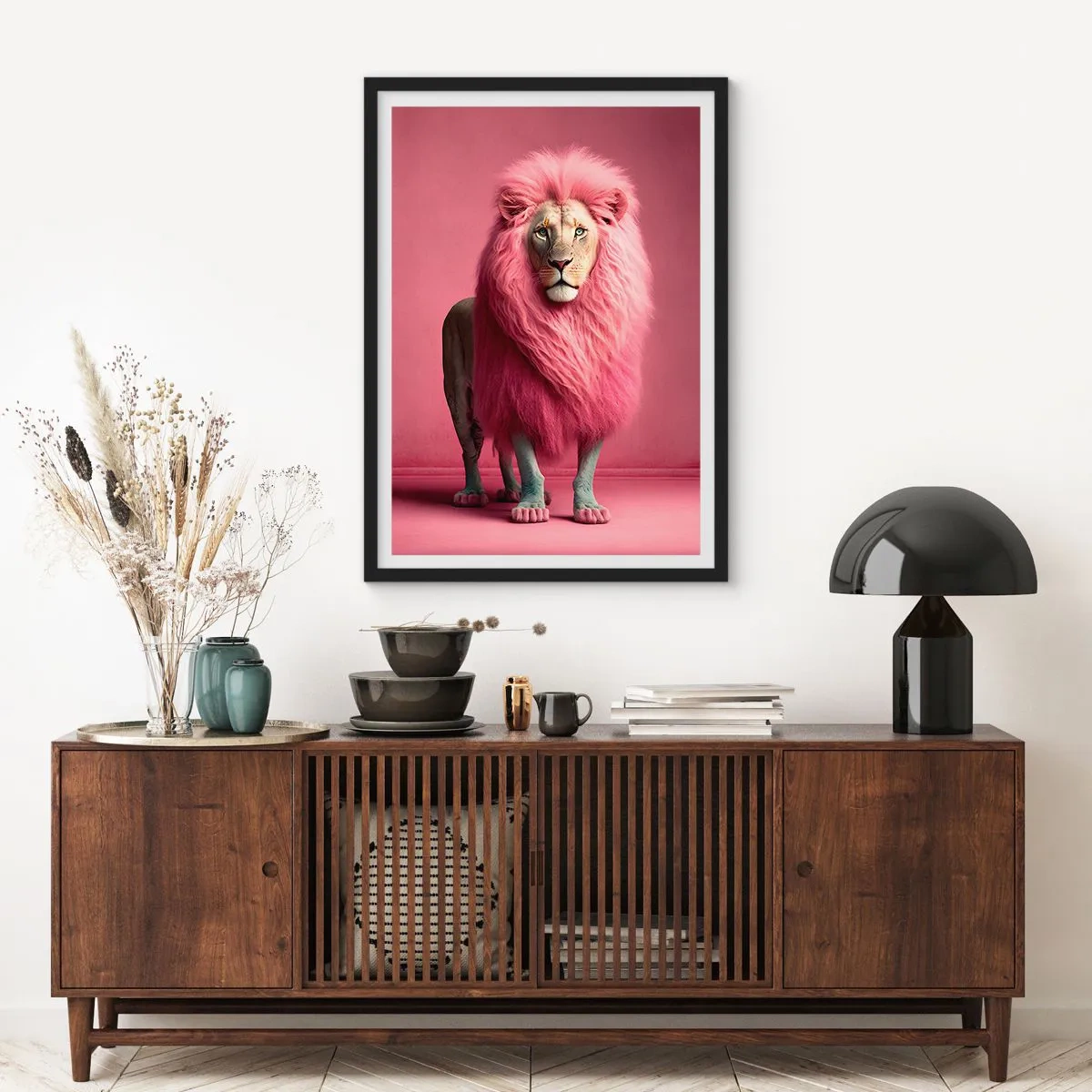 Poster in cornice nera - E non mette più paura - 61x91 cm