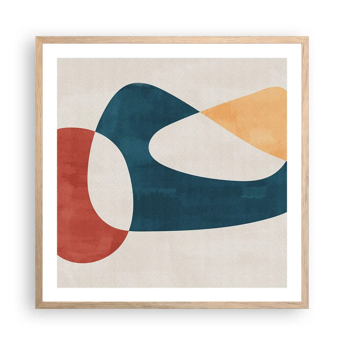 Poster in cornice rovere chiaro - Influenze e metamorfosi - 60x60 cm