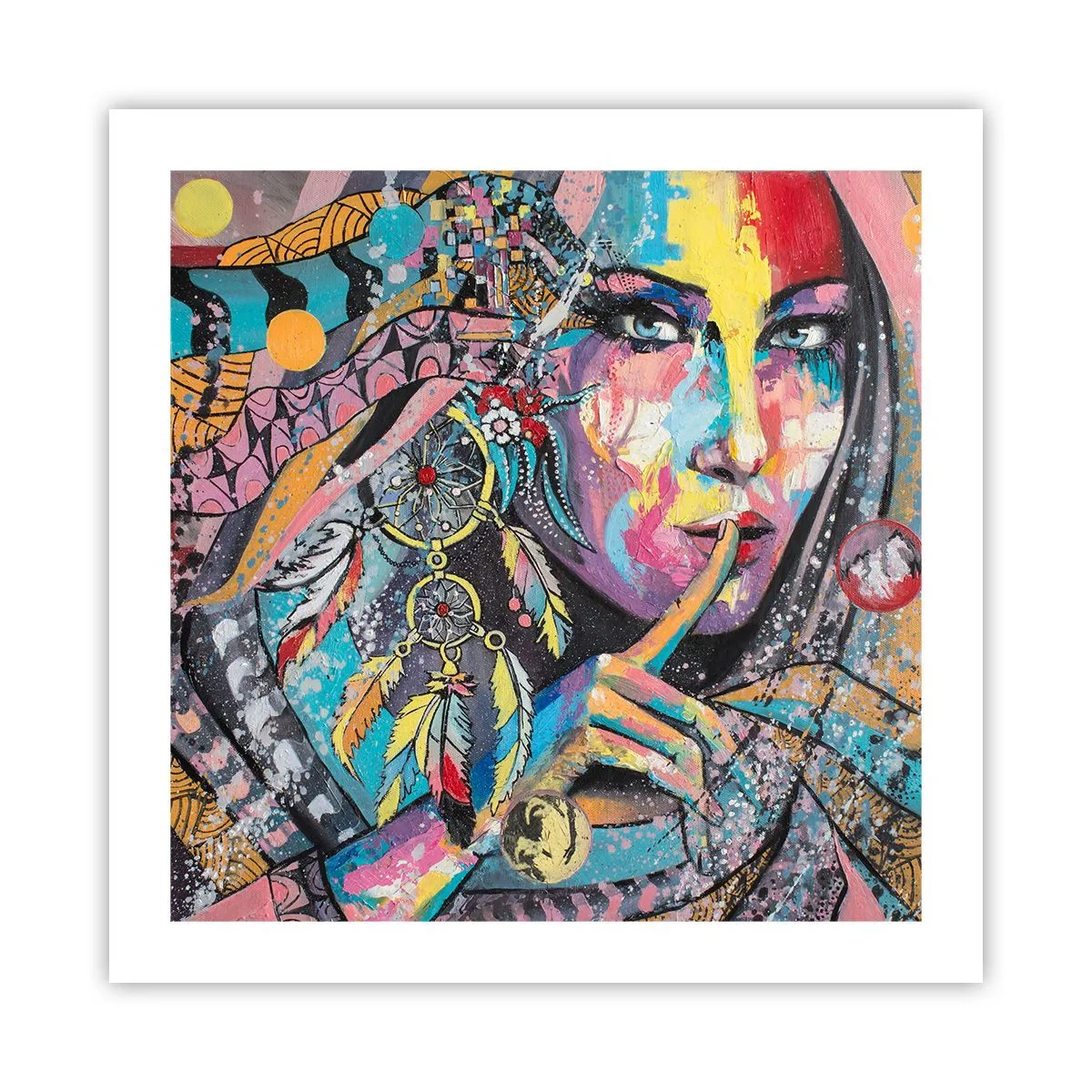 Poster - Taci, finché capirai - 50x50 cm