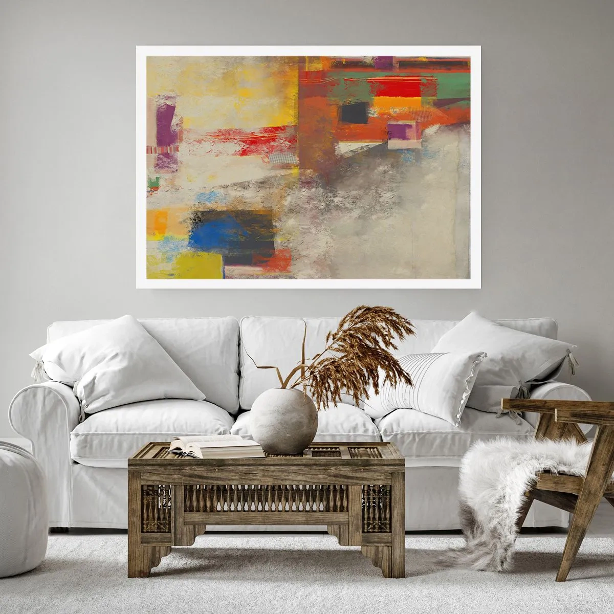 Poster - Geometria dei colori - 70x50 cm