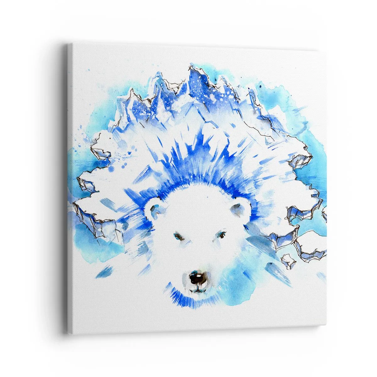 Quadro su tela - Stampe su Tela - Il re dell'Artide con la corona di ghiaccio - 40x40 cm