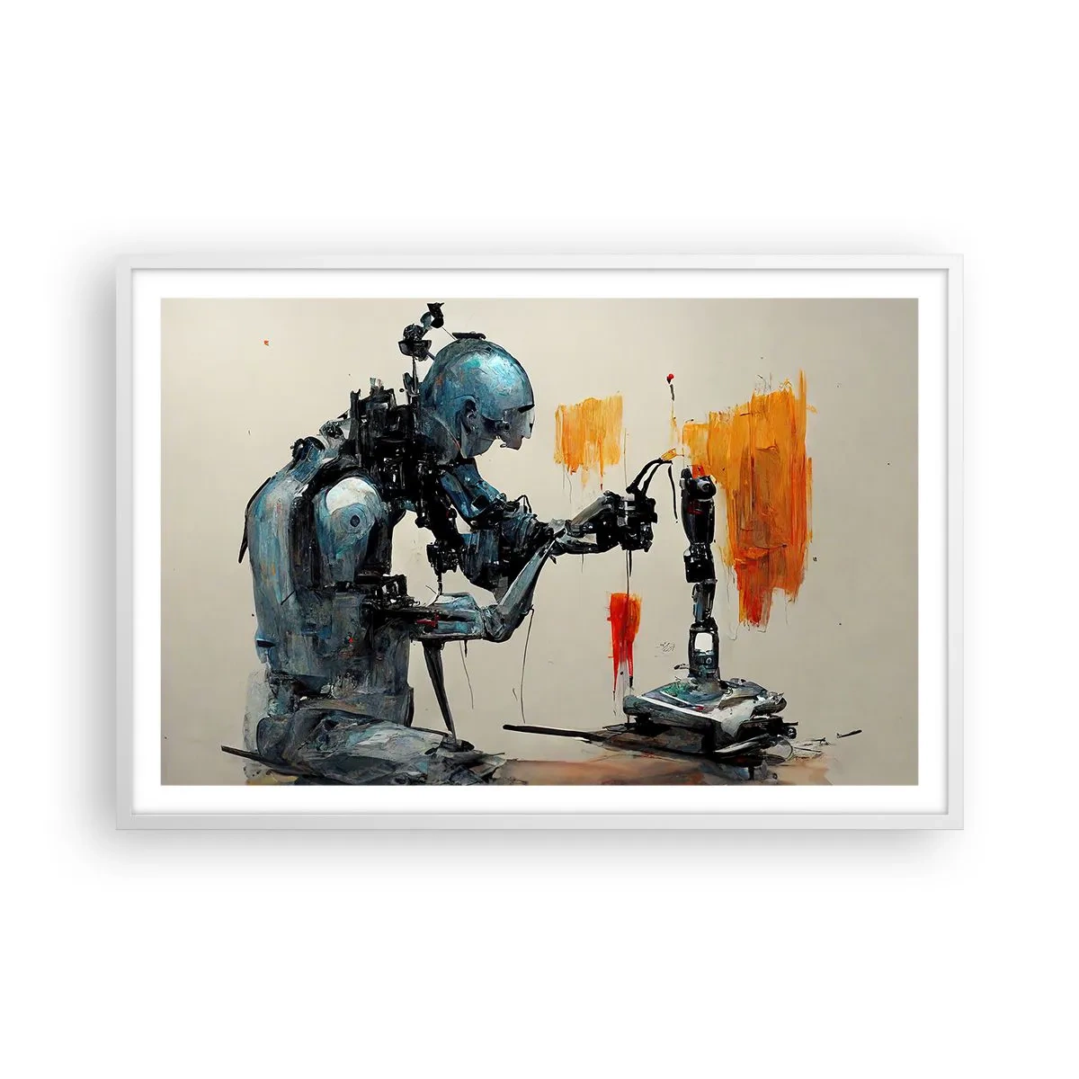 Poster in cornice bianca - È già domani... - 91x61 cm