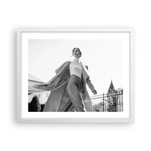 Poster in cornice bianca - Vieni con me? - 50x40 cm