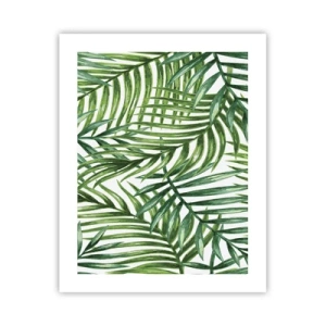 Poster - Sotto un baldacchino verde - 40x50 cm