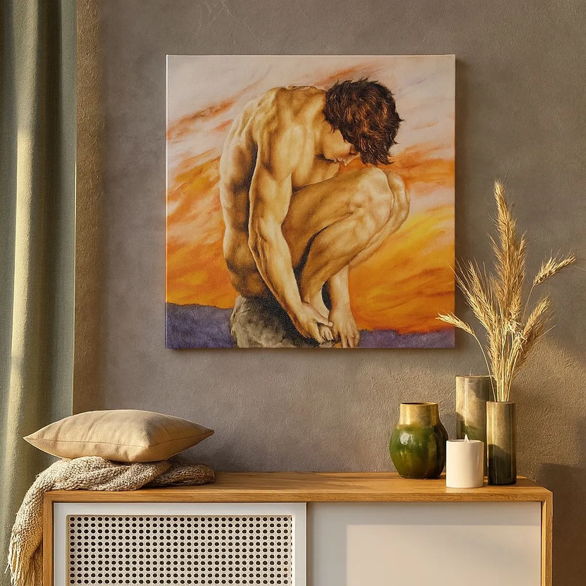 Quadro su tela - Stampe su Tela - Immerso in se stesso - 30x30 cm