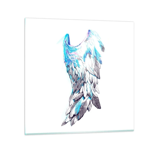 Quadro su vetro - Mi servono le ali - 50x50 cm