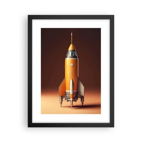 Poster in cornice nera - Si inizia dai sogni - 30x40 cm