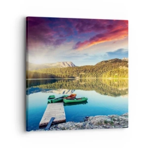 Quadro su tela - Stampe su Tela - Sull'acqua liscia come uno specchio - 30x30 cm