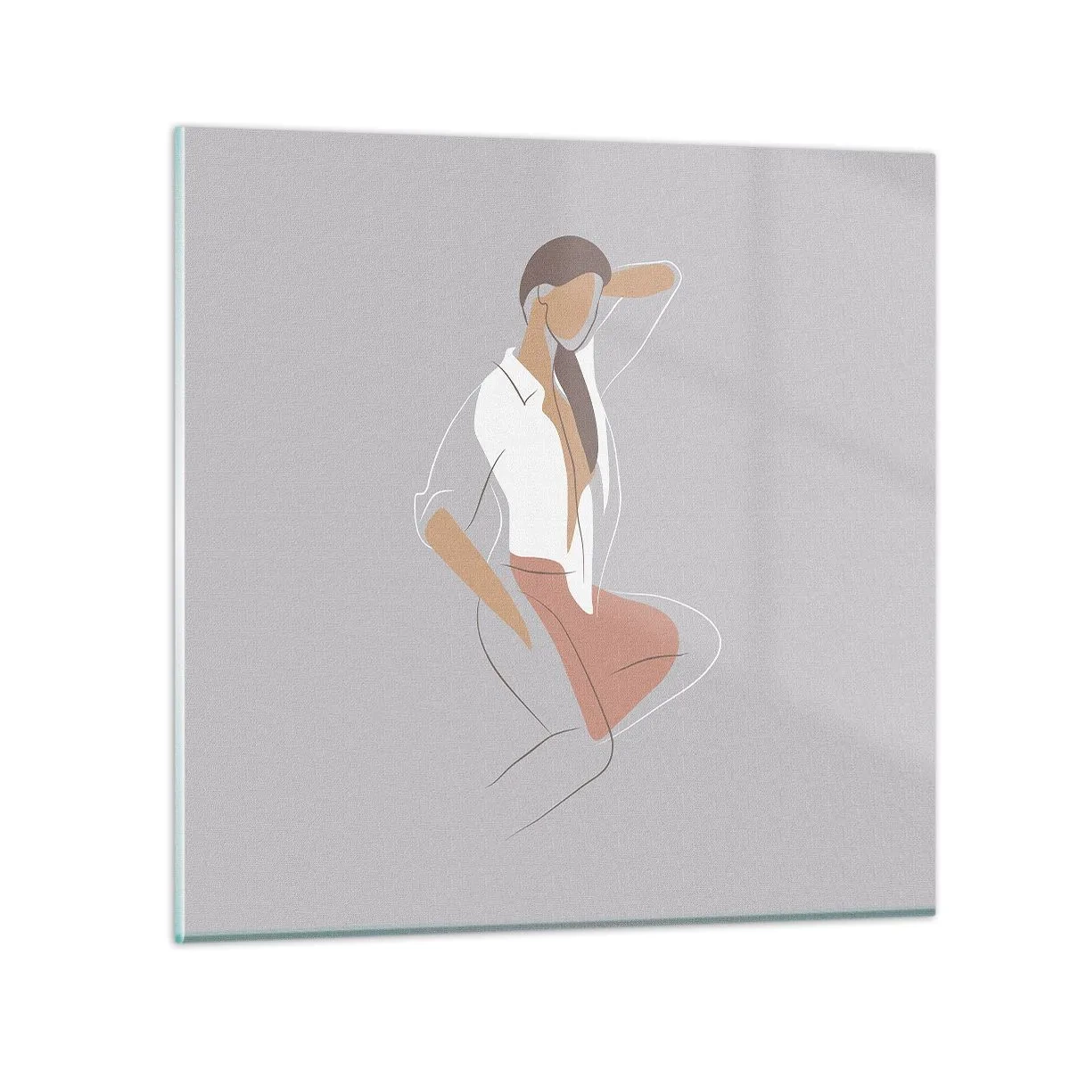 Quadro su vetro - Profilo di bellezza - 40x40 cm