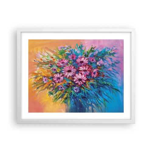 Poster in cornice bianca - L'energia della vita - 50x40 cm