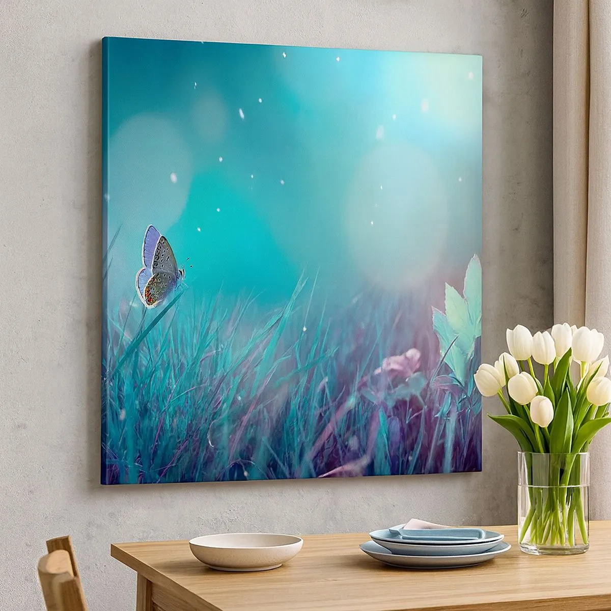 Quadro su tela - Stampe su Tela - La vita segreta del prato - 30x30 cm