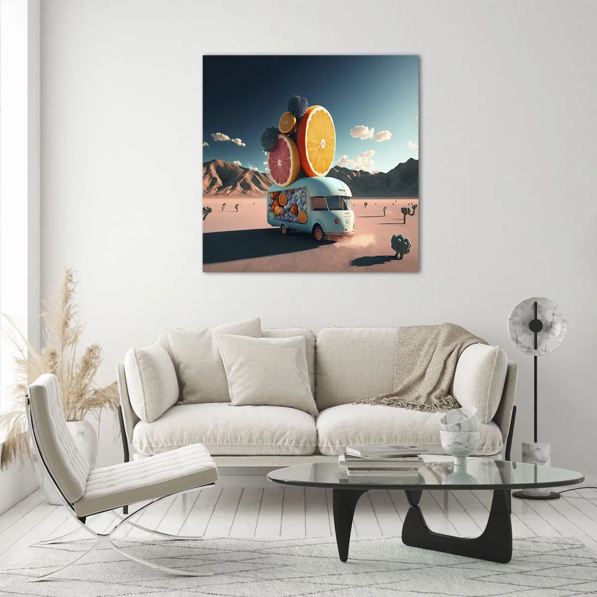 Quadro su vetro - Il sapore delle vacanze - 60x60 cm