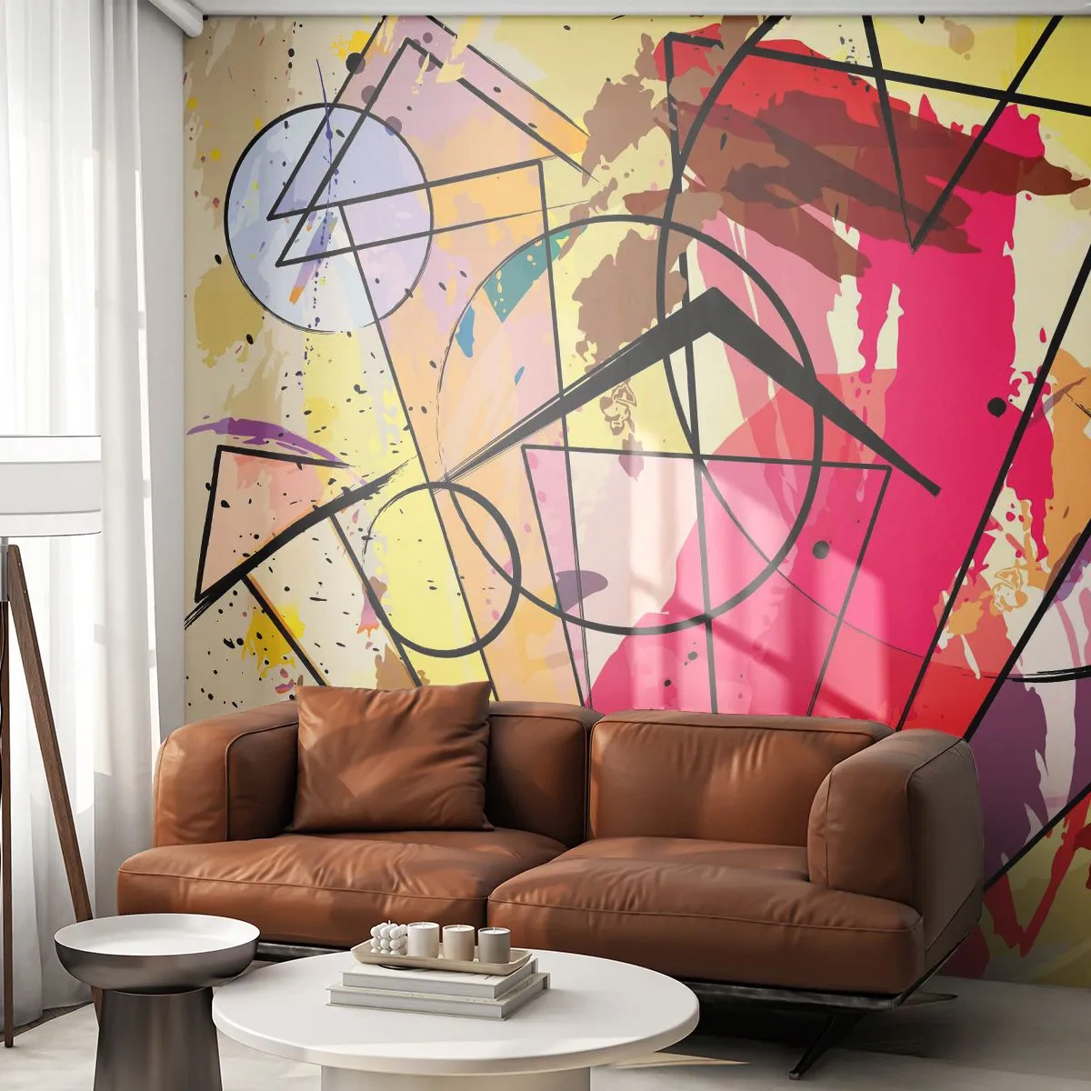 Fotomurali Premium Sand - Esplosione - Astrazione, Pezzo, Grafica - 250x175 cm