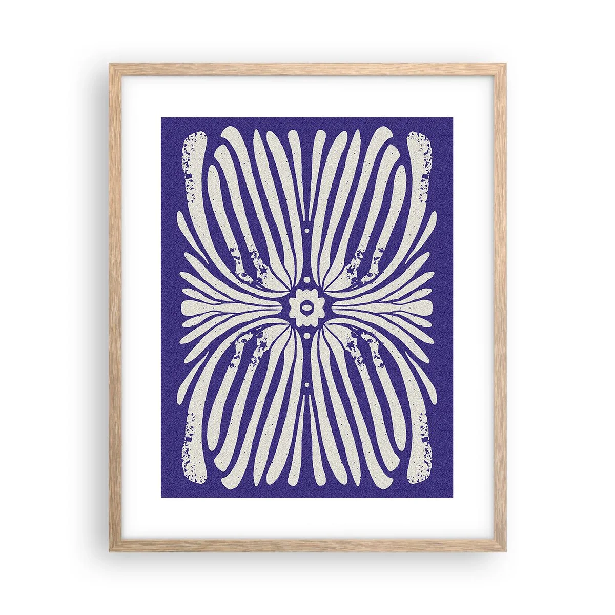 Poster in cornice rovere chiaro - Ispirazioni etniche - 40x50 cm