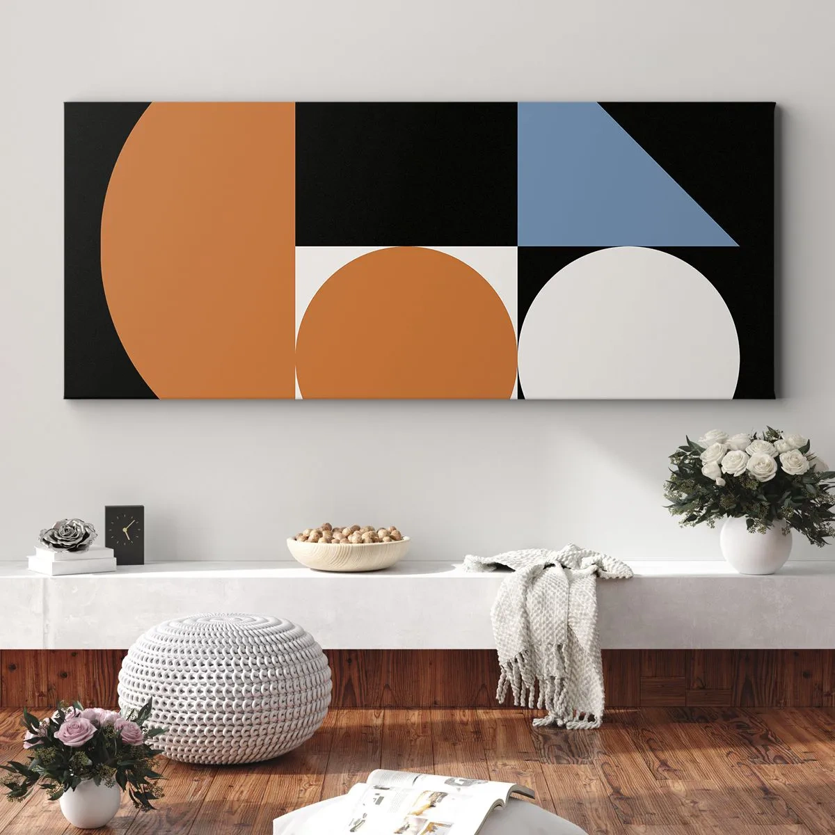 Quadro su tela - Stampe su Tela - Composizione di figure - 100x40 cm