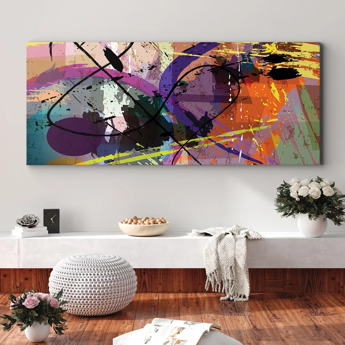Quadro su tela - Stampe su Tela - Per la via diritta o tortuosa - 100x40 cm