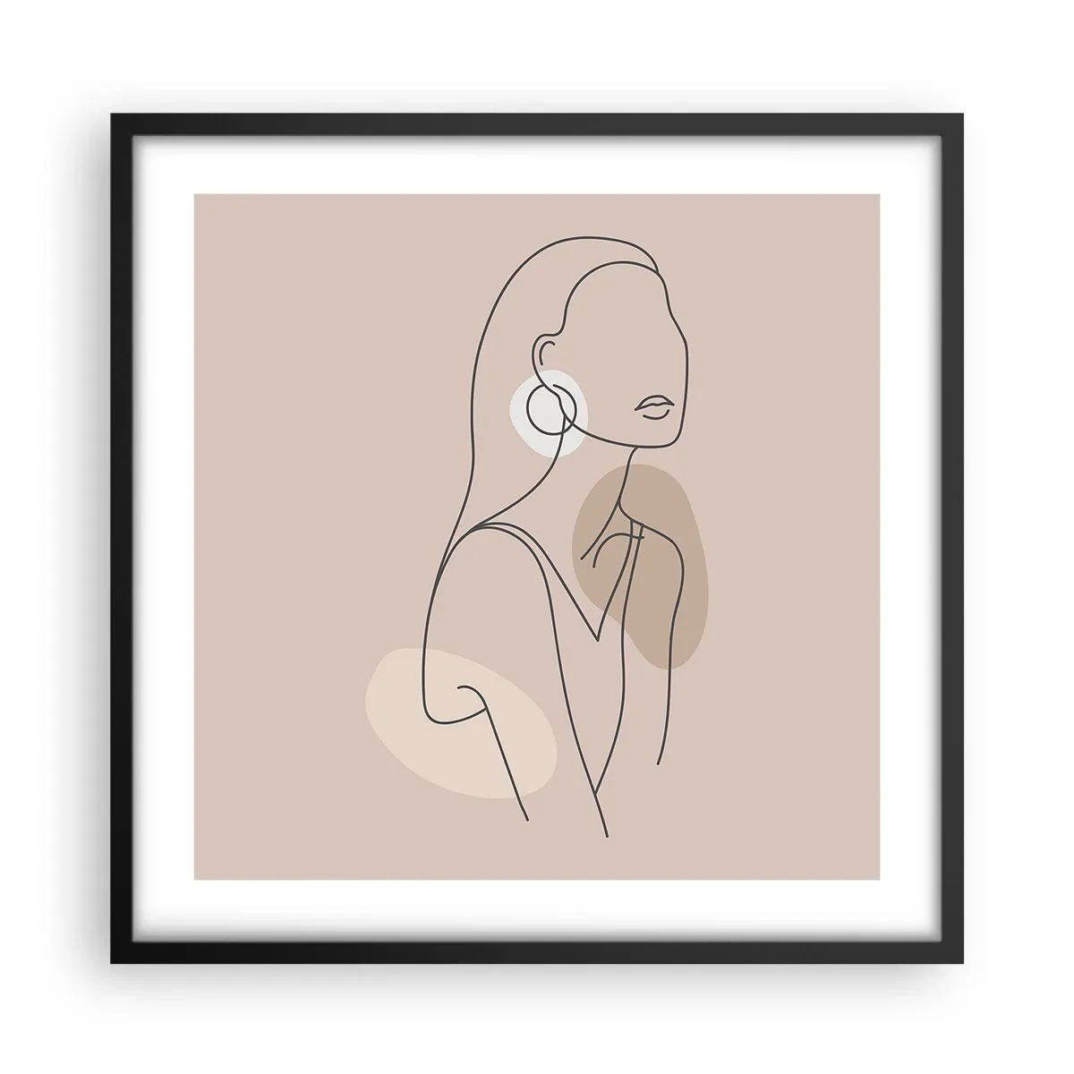 Poster in cornice nera - Icona di giovinezza - 50x50 cm