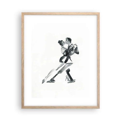 Poster in cornice rovere chiaro - In un unico ritmo - 40x50 cm