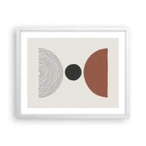 Poster in cornice bianca - Al centro dell'attenzione - 50x40 cm