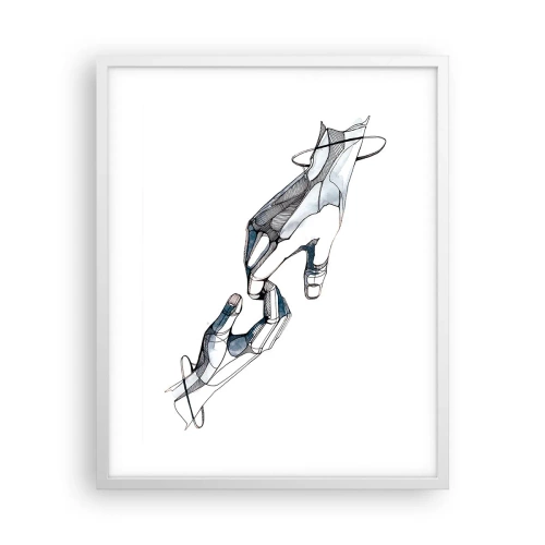 Poster in cornice bianca - Buon gesto - 40x50 cm