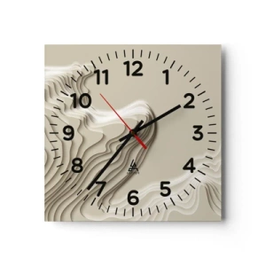 Orologio da parete - Orologio in Vetro - La topografia dell'arte - 30x30 cm
