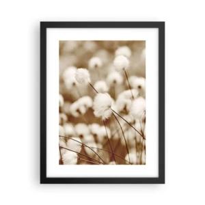 Poster in cornice nera - Campo di morbidezza - 30x40 cm