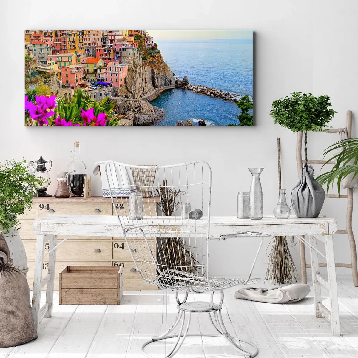 Quadro su tela - Stampe su Tela - La città che ride - 100x40 cm