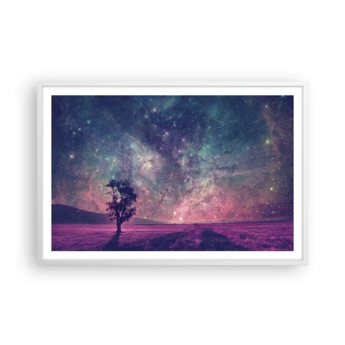 Poster in cornice bianca - Sotto un cielo magico - 91x61 cm